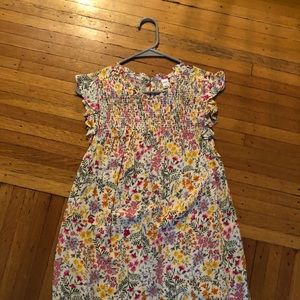 Old Navy bright colored floral sleeveless shirt